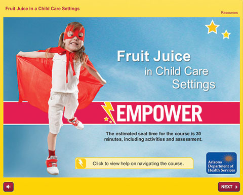 Empower Training: Fruit Juice in Child Care Settings