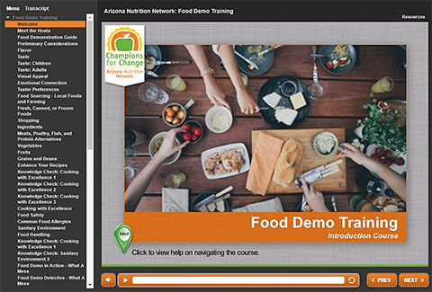 Food Demo Training Course